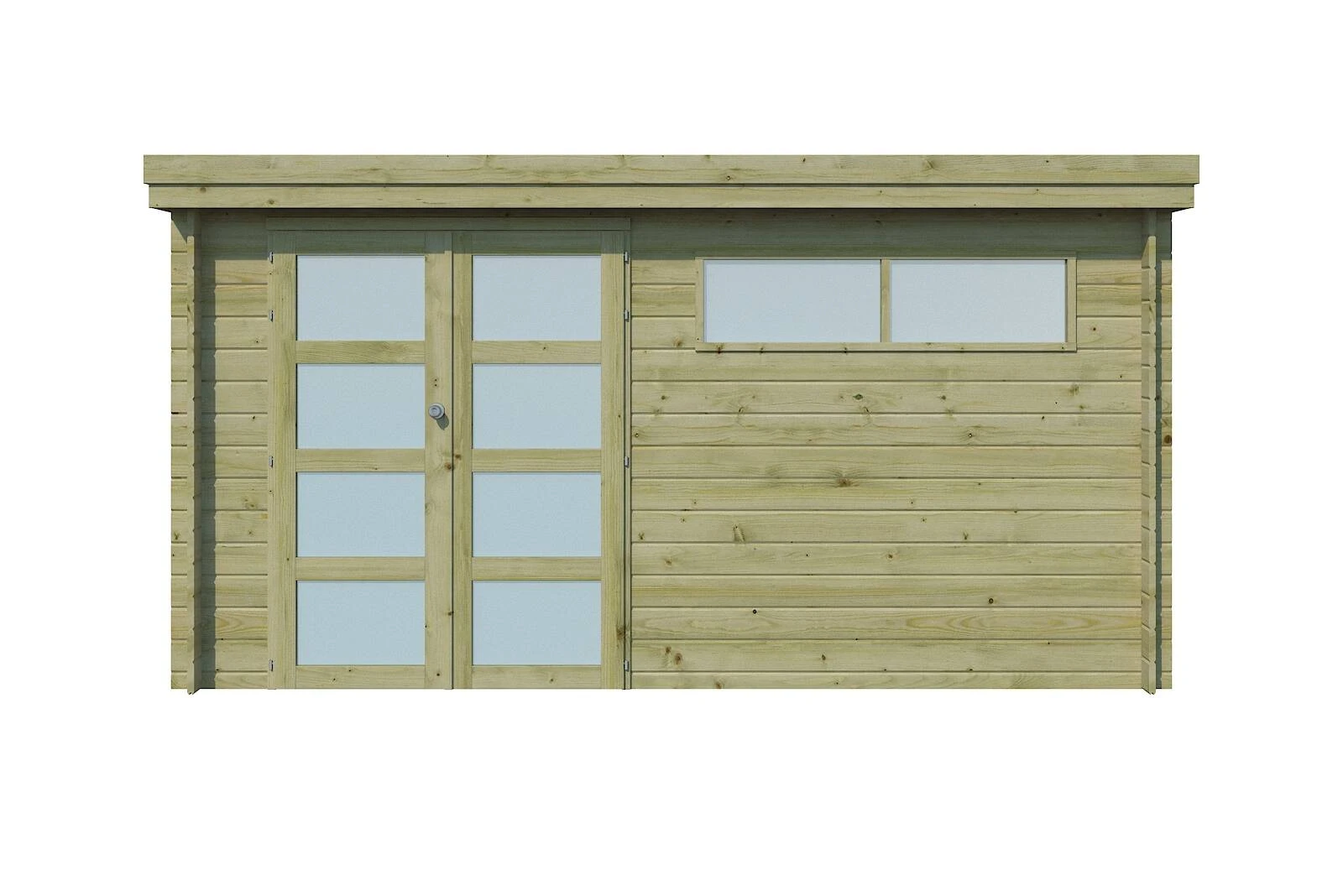 Woodlands Blokhut Oregon Groen Geïmpregneerd 415 x 295 cm - Afbeelding 3